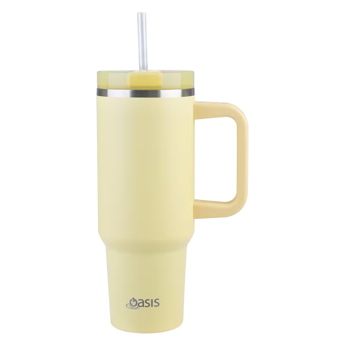 Oasis Stainless Steel Double Wall Insulated Commuter Travel Tumbler 1.2l - Daffodil