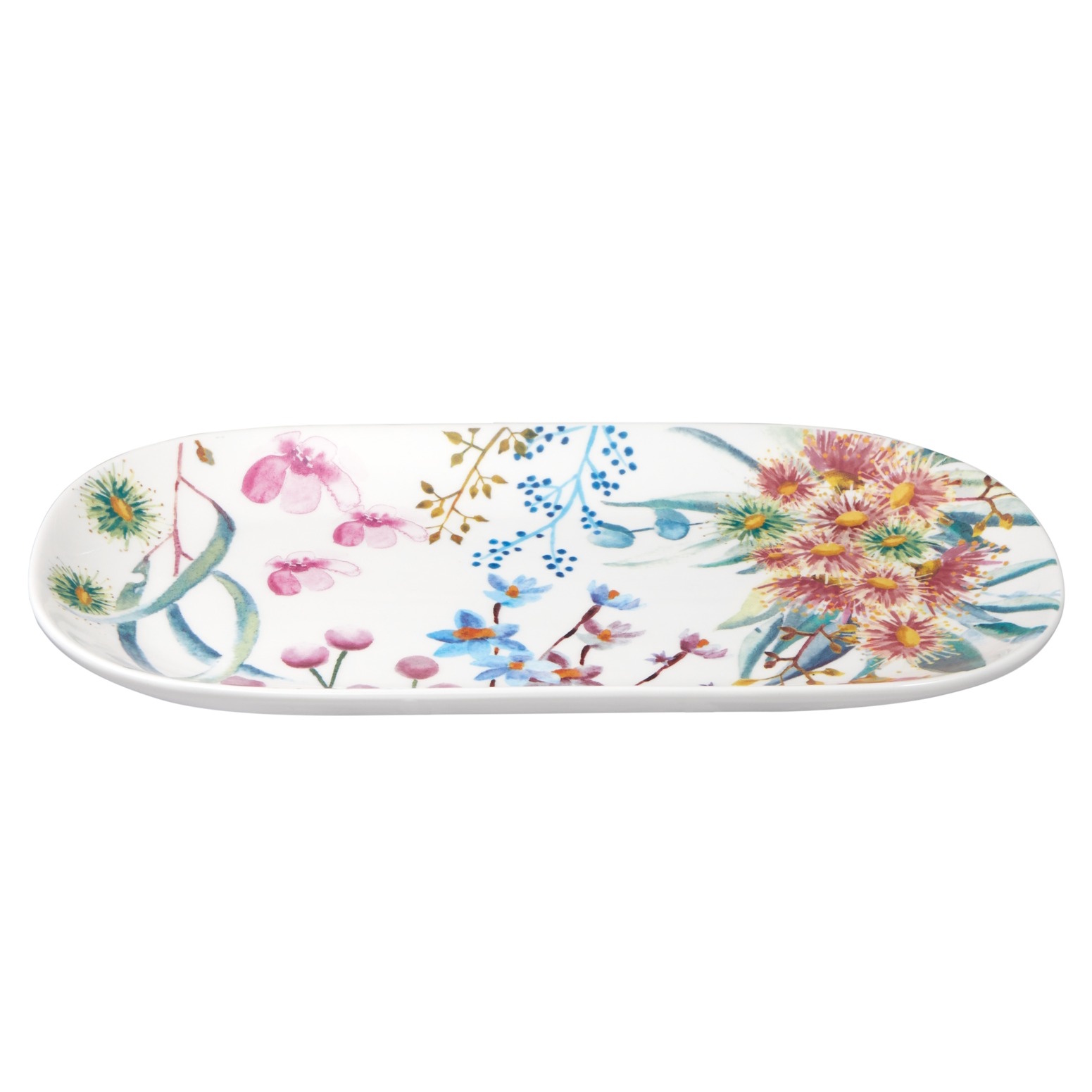 Maxwell & Williams Royal Botanic Gardens Eucalyptus Bloom Oval Platter 33x17.5cm Gift Boxed-2