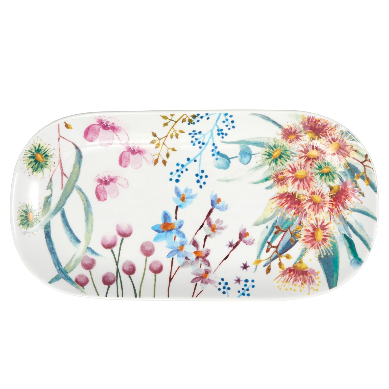 Maxwell & Williams Royal Botanic Gardens Eucalyptus Bloom Oval Platter 33x17.5cm Gift Boxed-4