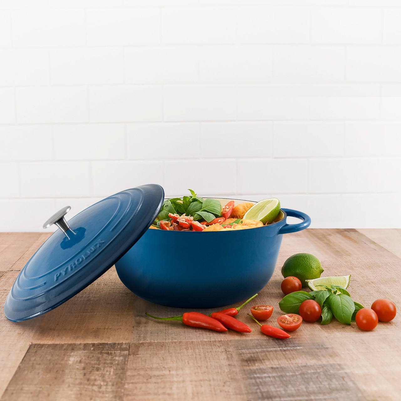 Pyrolux Pyrochef Round French Oven 28cm/6L - Ocean Blue