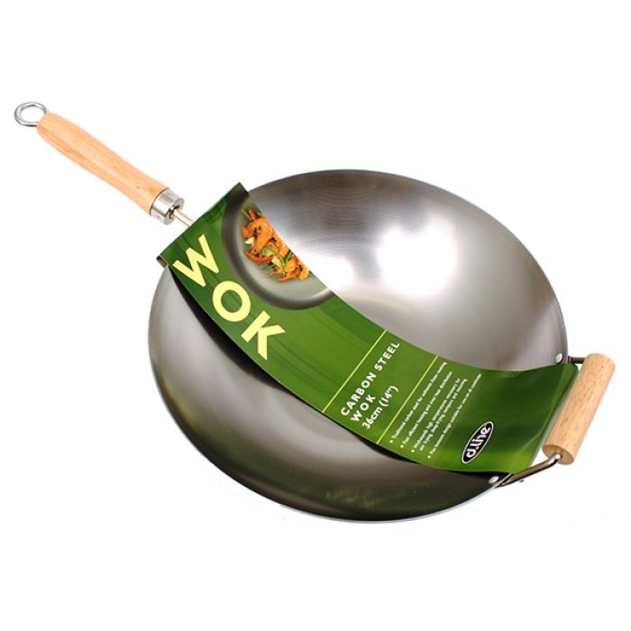 D.line Carbon Steel Wok W/ Handle 27cm Dia-1
