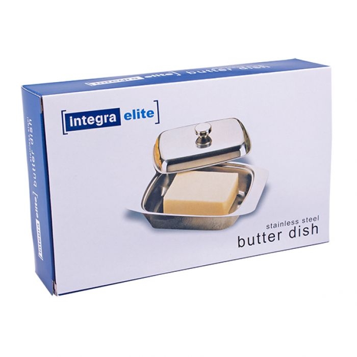 Integra 18/8 Stainless Steel Butter Dish Keeper Server with Cover-4
