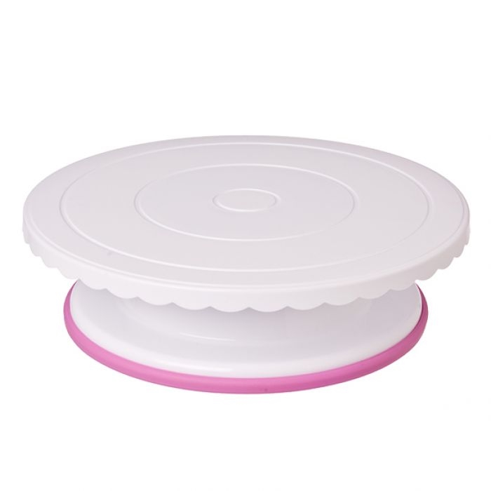 Appetito Revolving Cake Stand 28cm Dia - White-2