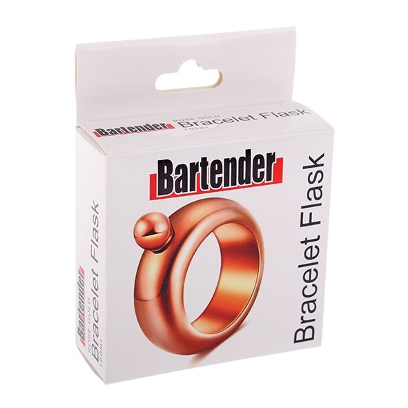 Bartender Stainless Steel Bracelet Flask 100ml - Rose Gold-3