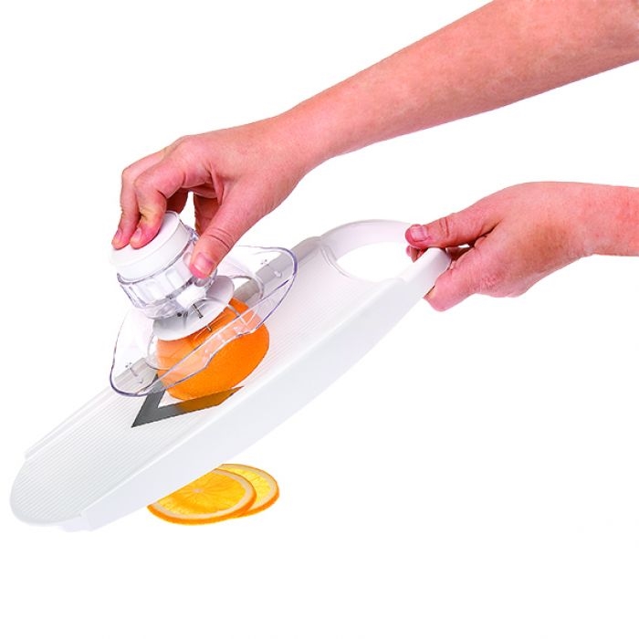 Appetito Dial-a-slice Adjustable V-slicer - White-4