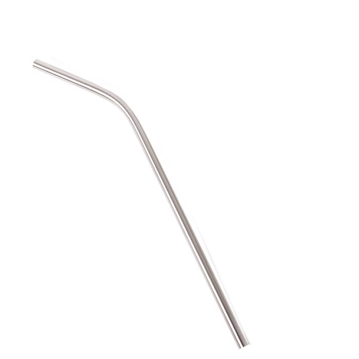 Appetito Stainless Steel Bent Drinking Straws 