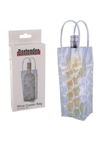 Bartender Wine Cooler Bag With Gel - Clear