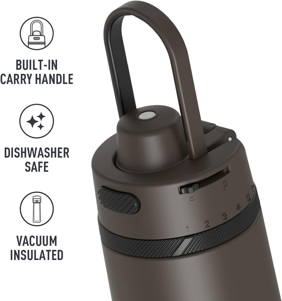 Thermos Guardian Vacuum Insulated Bottle Espresso Black 710ml-3