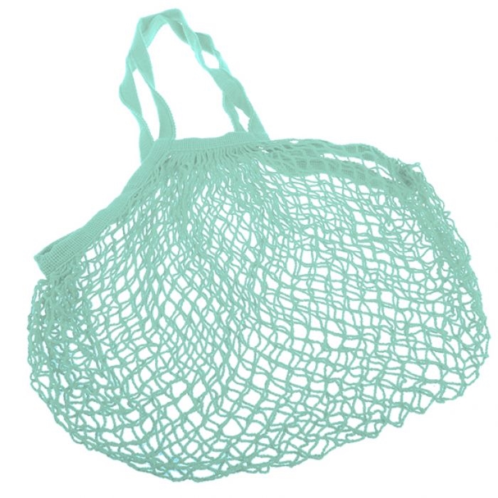 Sachi Cotton String Bag Long Handle - Mint Green-4