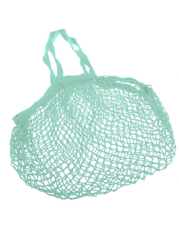 Sachi Cotton String Bag Long Handle - Mint Green