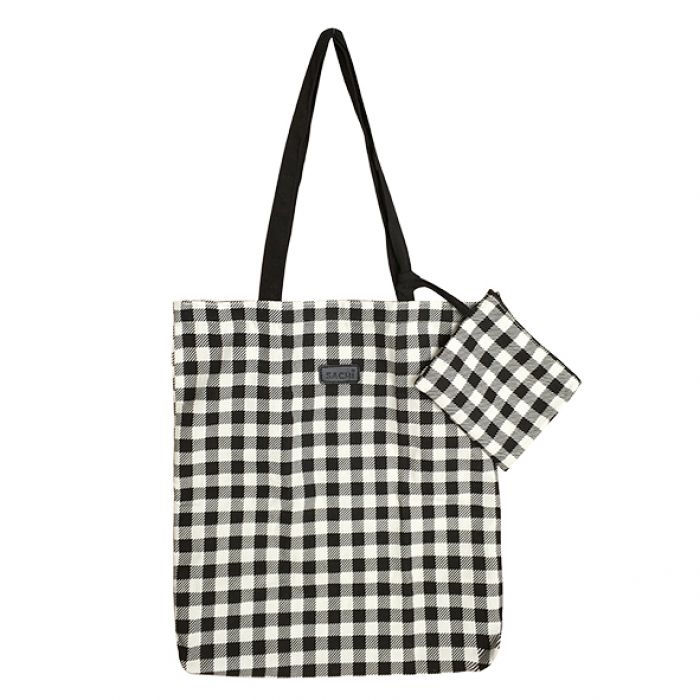 Sachi Re-usable Cotton Shopping Bag 43 X 36cm Checks