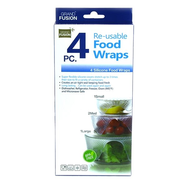 Grand Fusion - Silicone Food Wrap Set of 4-4