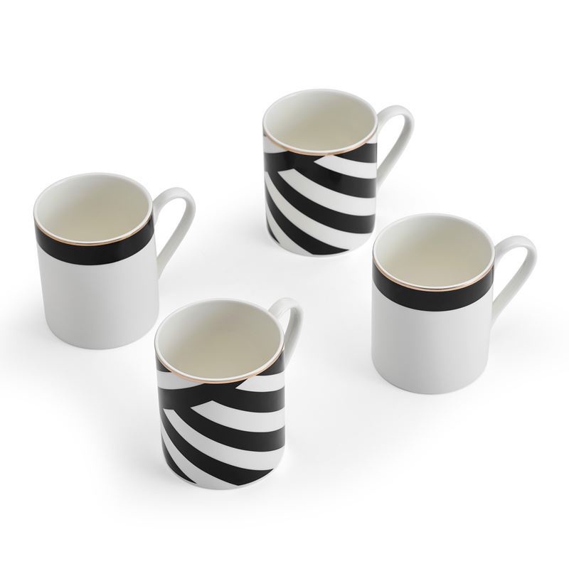 Mikasa Luxe Deco 4pc Fine China Mug Set, 380ml-2