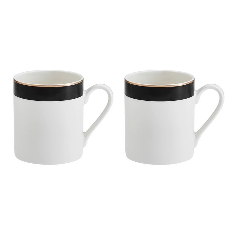 Mikasa Luxe Deco 4pc Fine China Mug Set, 380ml-4