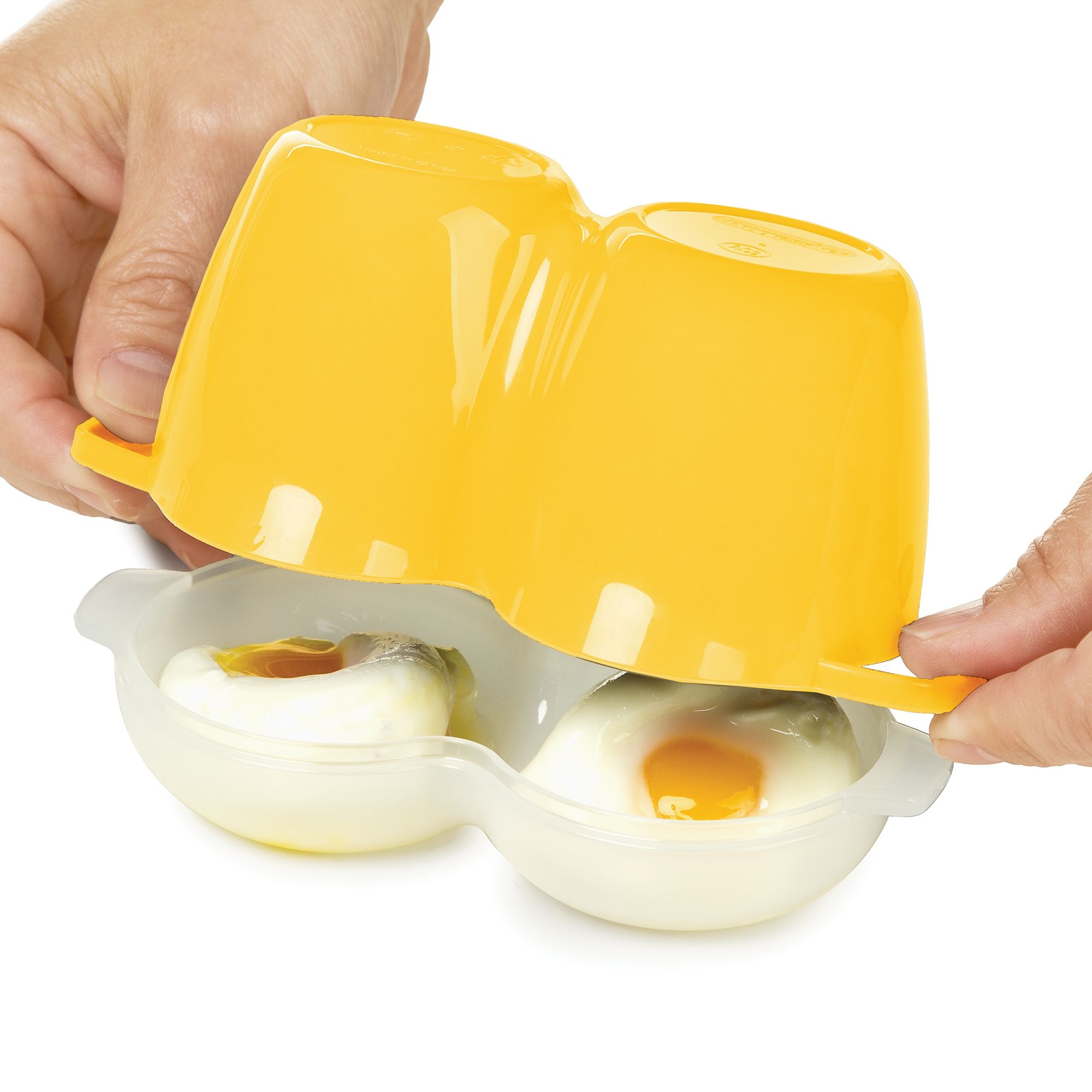 Progressive Prep Solutions Microwave Poach Perfect 2 Egg Cooker-4