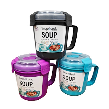 SnapLock Soup Cup 3 colors option 710ml
