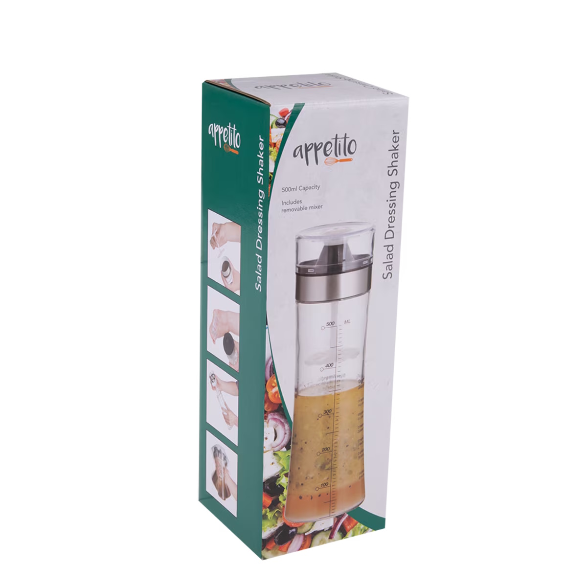 Appetito Salad Dressing Shaker 500ml-3