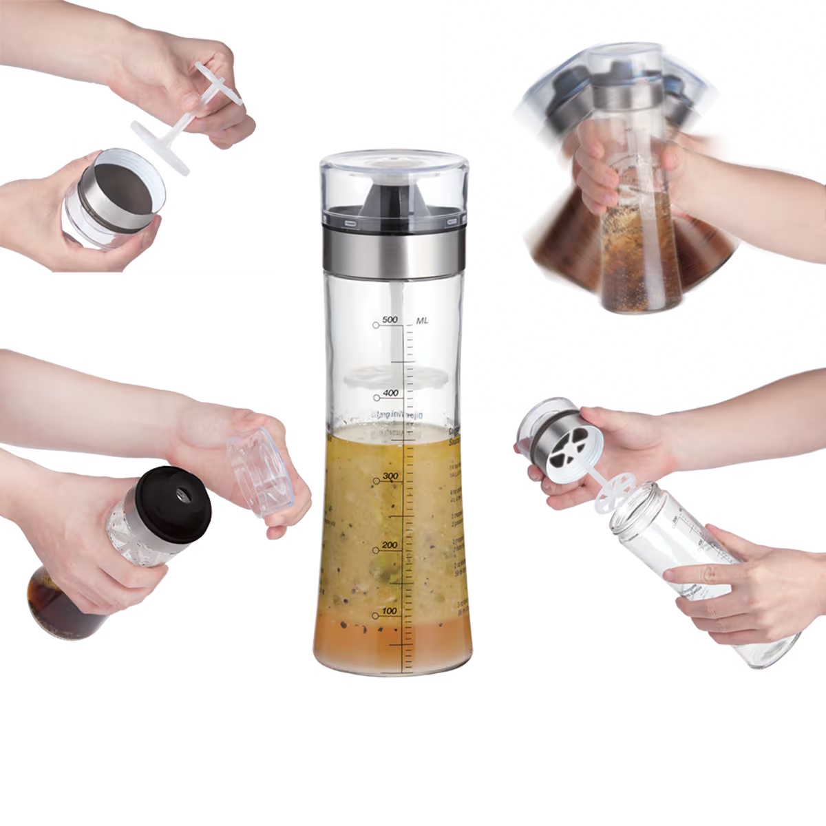 Appetito Salad Dressing Shaker 500ml-4