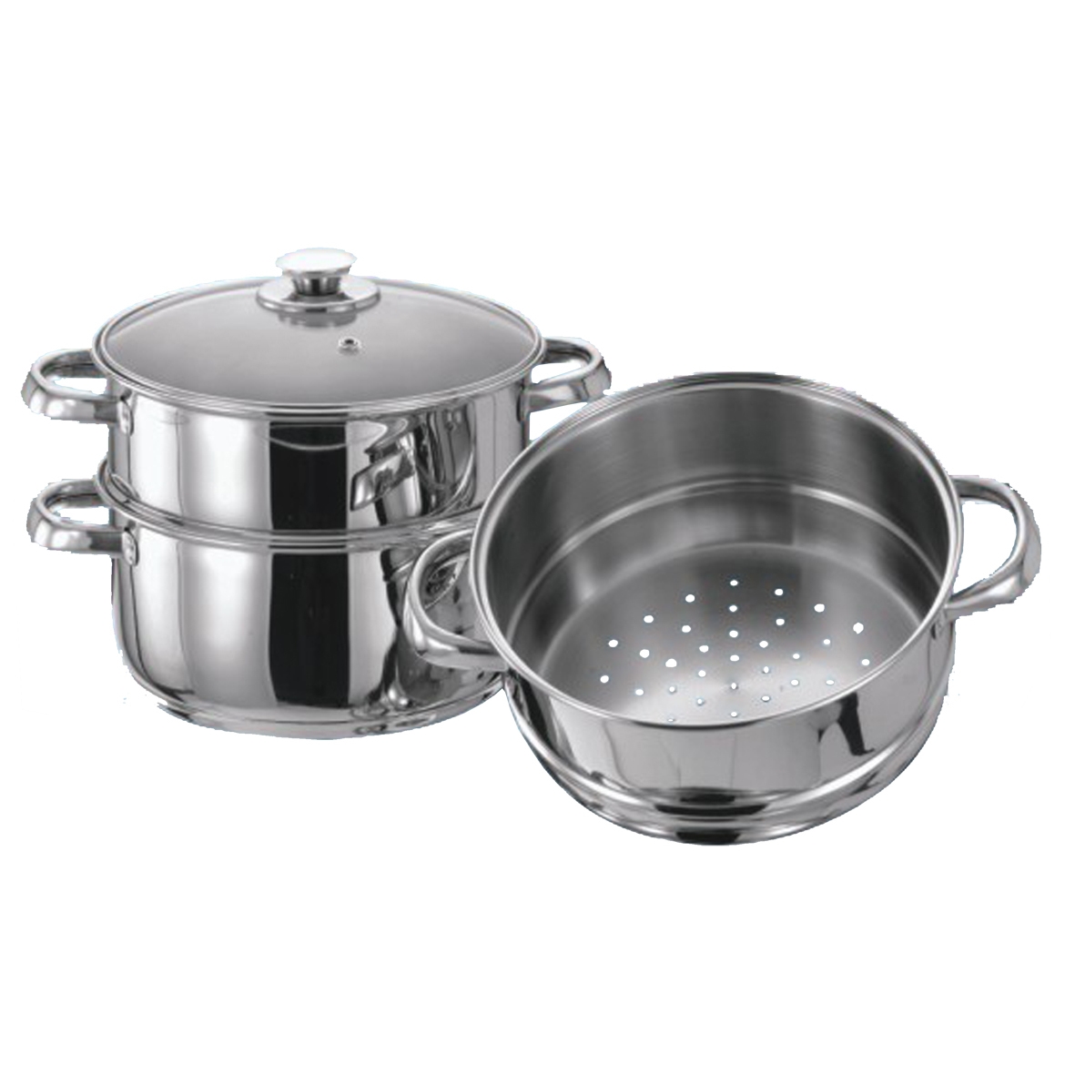 Vinod Stainless Steel  Idli Dhokla & Patra Multi Kadahi 26cm-2