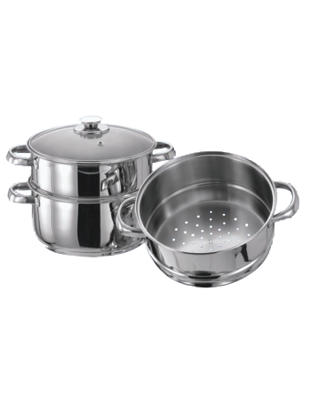Vinod Stainless Steel  Idli Dhokla & Patra Multi Kadahi 26cm