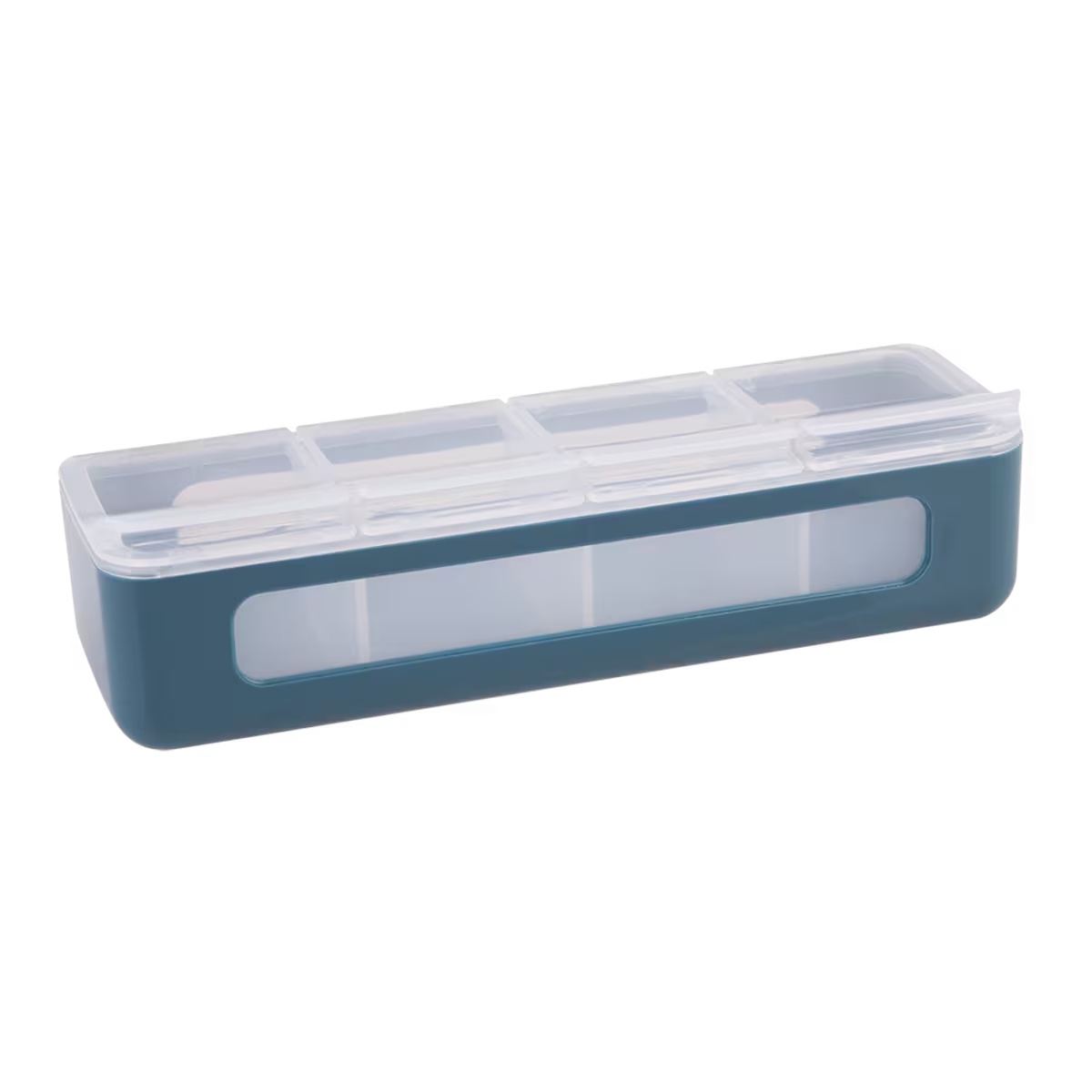 Melii Luxe 4 Compartment Snackle Box - Blue-1