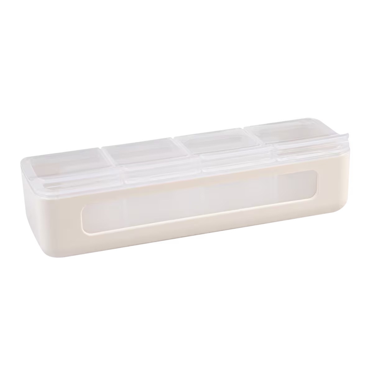 Melii Luxe 4 Compartment Snackle Box - Ivory-1