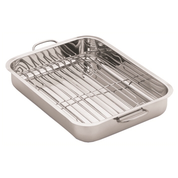 Stainless Steel Lasagna Tray with Rack 27cm Bon Appetit