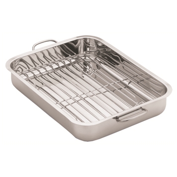 Stainless Steel Lasagna Tray with Rack 27cm