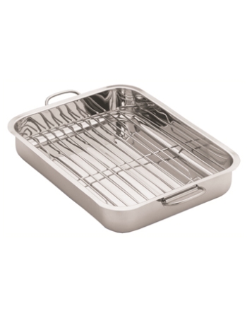 Stainless Steel Lasagna Tray with Rack 27cm