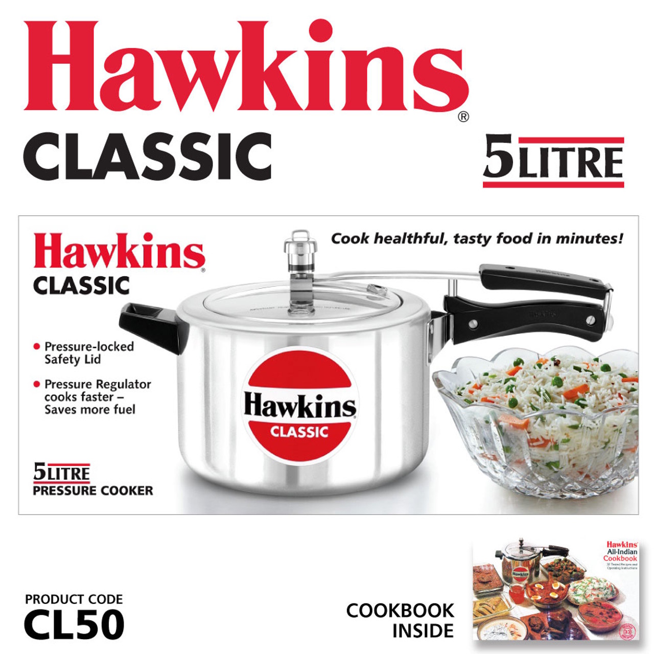 Hawkins Cooker - Classic New - Aluminium 5L- CL50