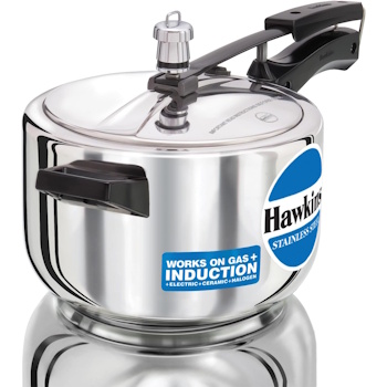 Hawkins Stainless Steel 4 Litre Pressure Cooker - Induction - HSS40