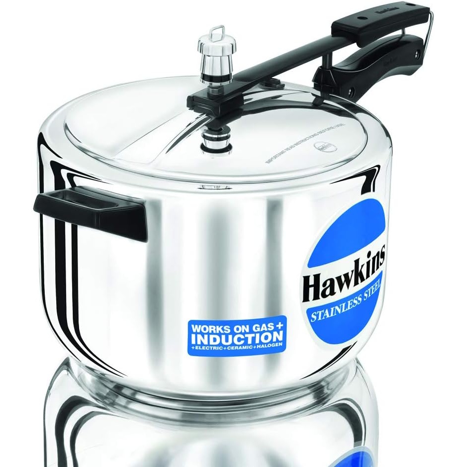 Hawkins Stainless Steel 8 Litre Pressure Cooker - Induction - HSS80-1