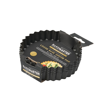 Bakemaster Mini Quiche Pan Set of 4 12x2cm