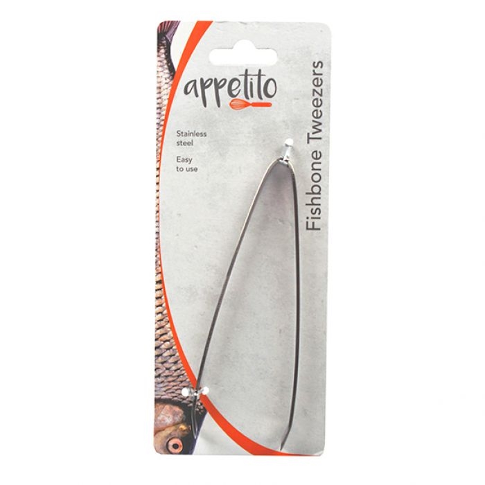 Appetito Stainless Steel Fish Bone Tweezers-3