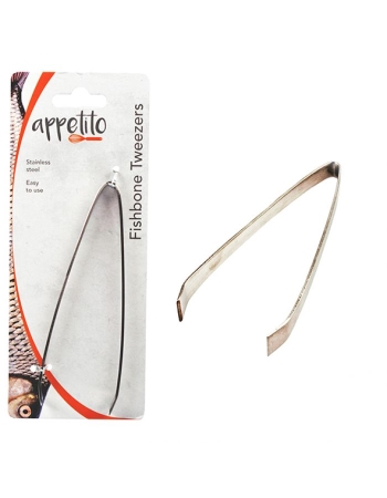 Appetito Stainless Steel Fish Bone Tweezers