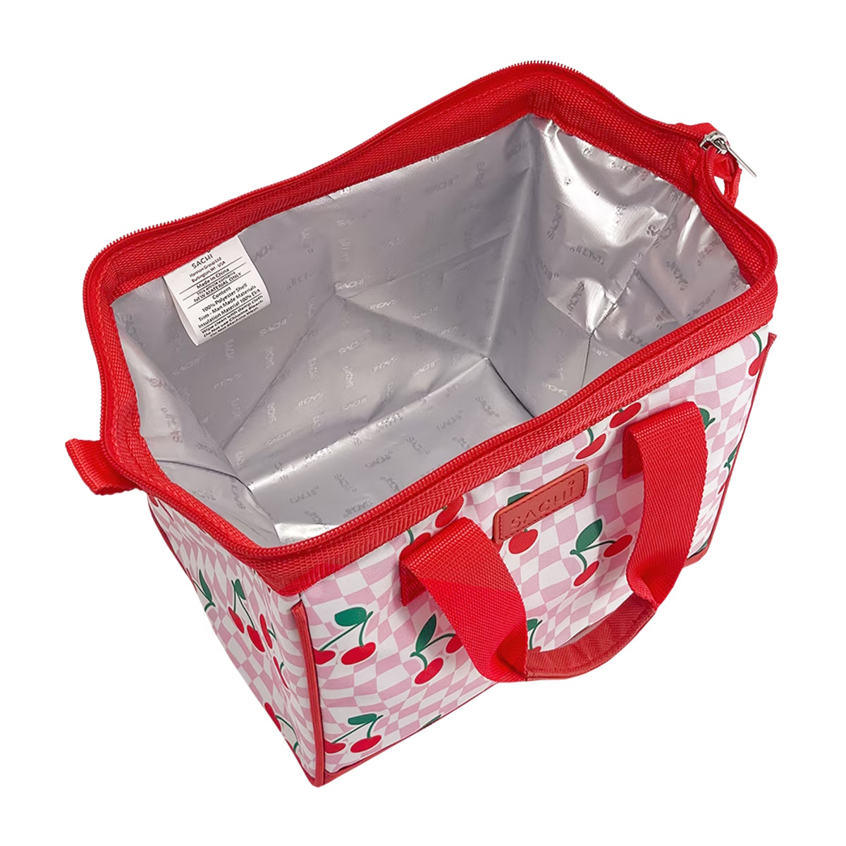 Sachi Style 34 Insulated Lunch Bag - Chequered Cherries-4