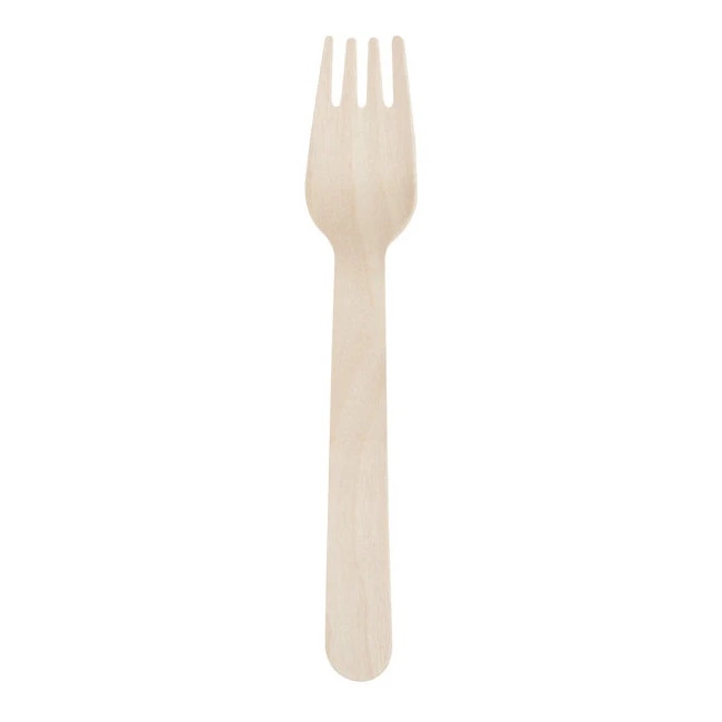 Natural Disposable 12pc Fork-2