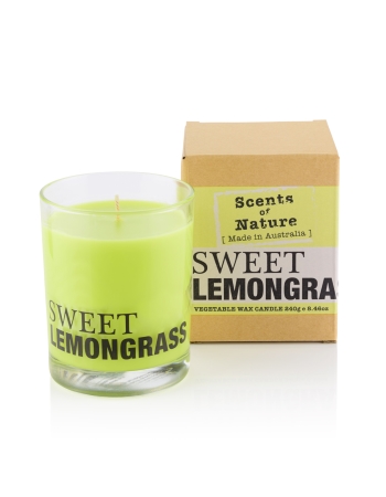 Scents Of Nature By Tilley Soy Candle - Sweet Lemongrass 