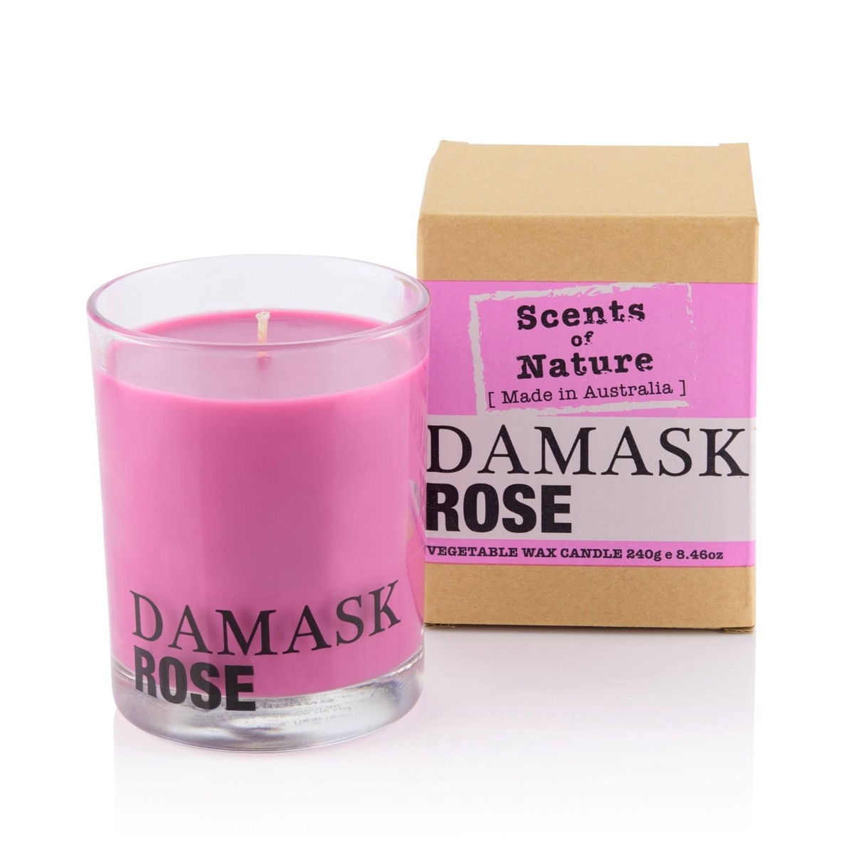 Scents Of Nature By Tilley Soy Candle - Damask Rose