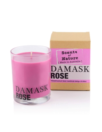Scents Of Nature By Tilley Soy Candle - Damask Rose