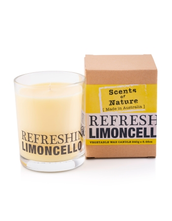 Scents Of Nature By Tilley Soy Candle - Refreshing Limoncello