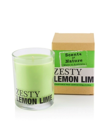 Scents Of Nature By Tilley Soy Candle - Zesty Lemon Lime