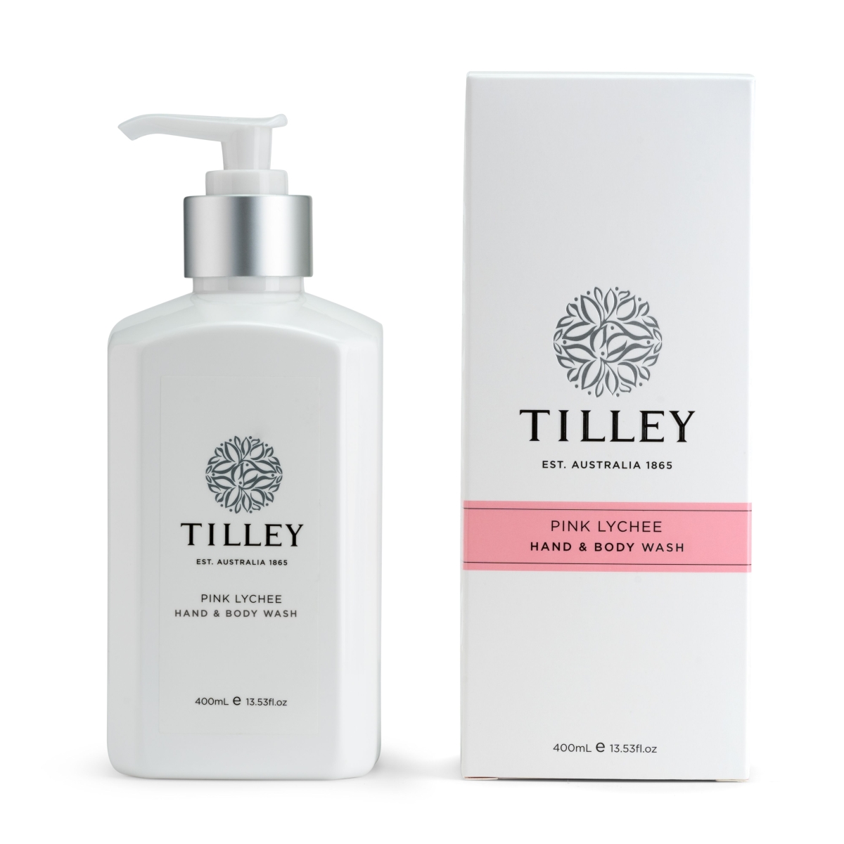 Tilley Classic White Pink Lychee Hand & Body Wash 400mL-3