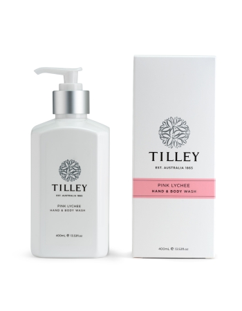 Tilley Classic White Pink Lychee Hand & Body Wash 400mL