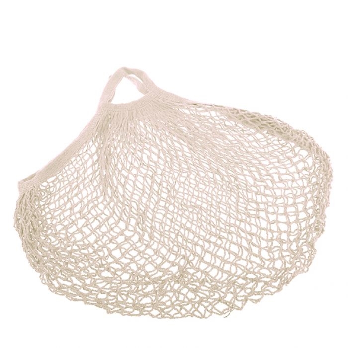 Sachi Cotton String Bag Short Handle - Natural-4