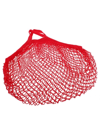 Sachi Cotton String Bag Short Handle - Red