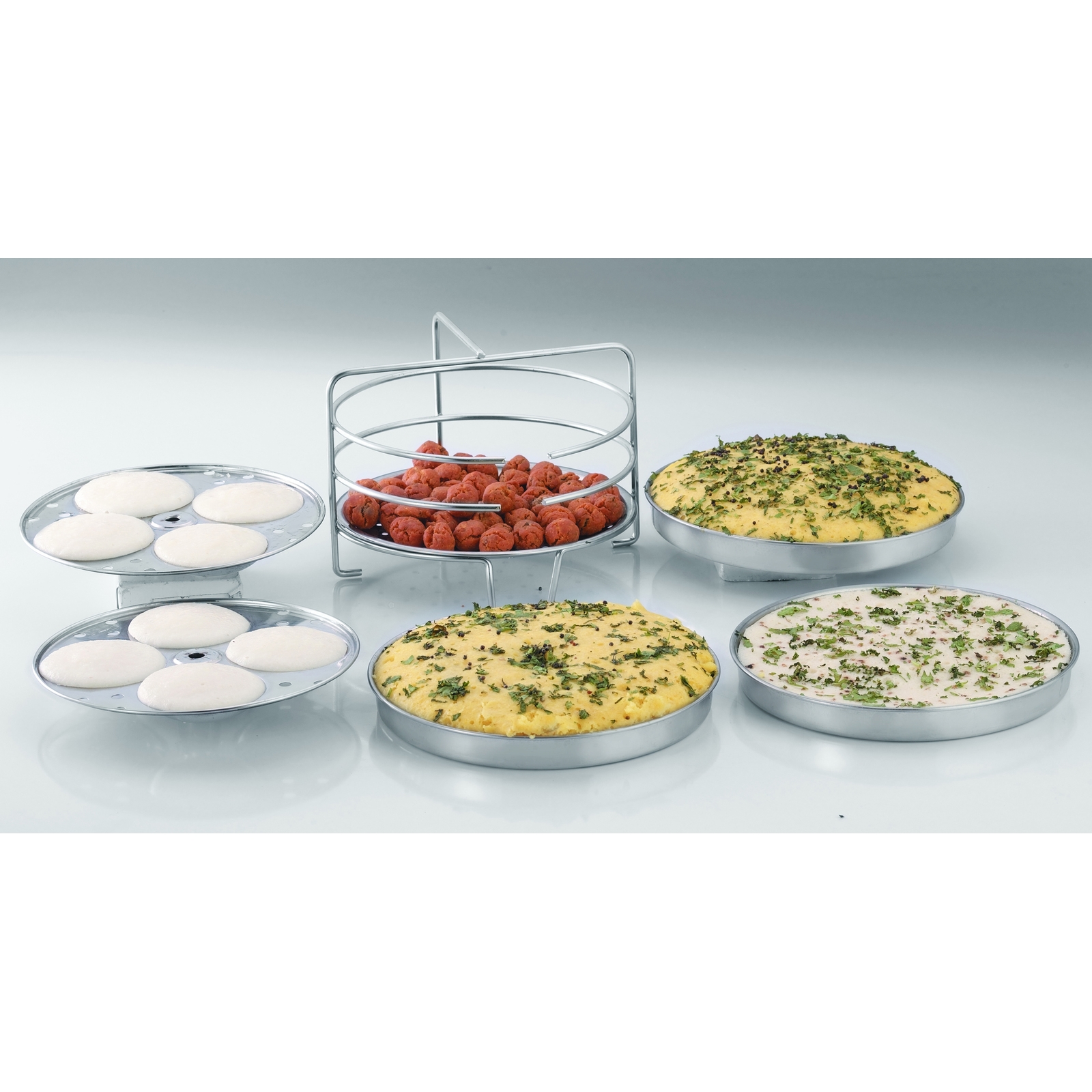 Vinod Stainless Steel  Idli Dhokla & Patra Multi Kadahi 26cm-3