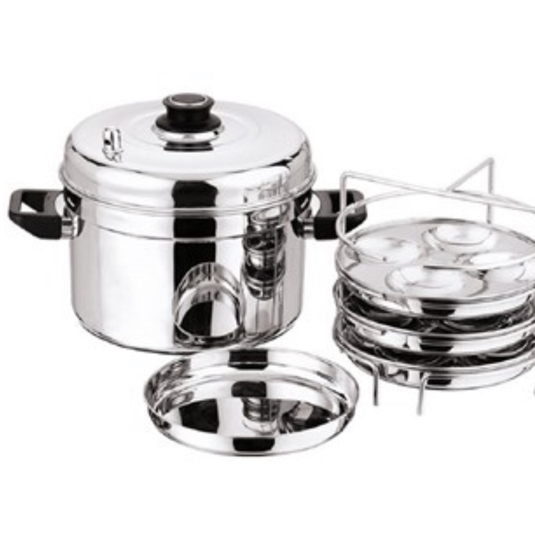 Vinod Stainless Steel  Idli Dhokla & Patra Multi Kadahi 26cm-4