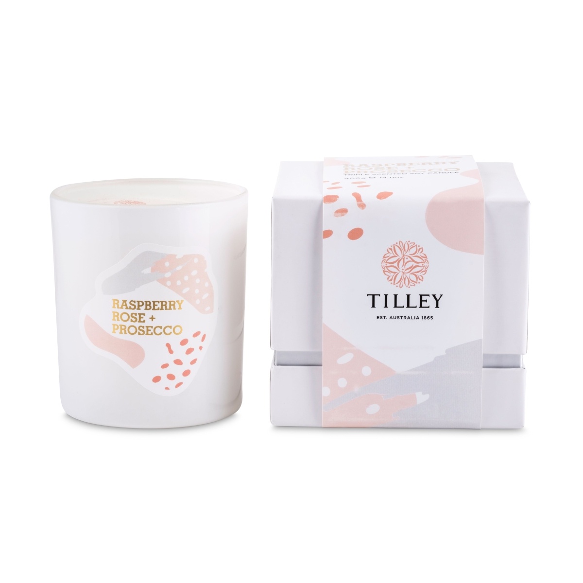 Tilley LE Raspberry, Rose & Prosecco Candle 400g-3